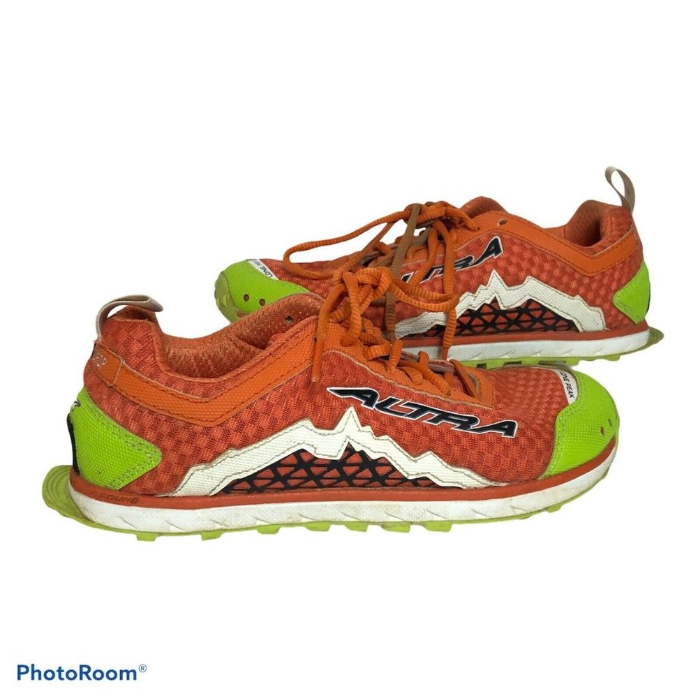 Altra Women's 7.5 Lone Peak Orange Sneakers